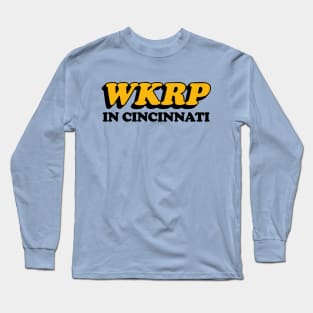 WKRP In Cincinnati Vintage Tribute Logo Design Long Sleeve T-Shirt